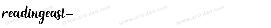 readingeast字体转换