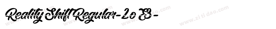 RealityShiftRegular-2oE3字体转换