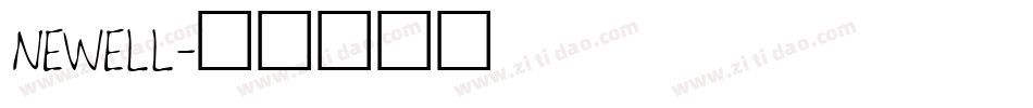NEWELL字体转换