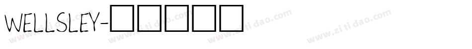WELLSLEY字体转换