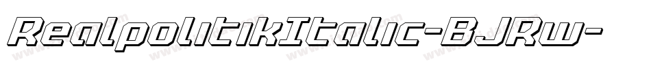 RealpolitikItalic-BJRw字体转换