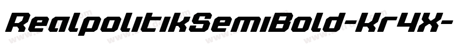 RealpolitikSemiBold-Kr4X字体转换