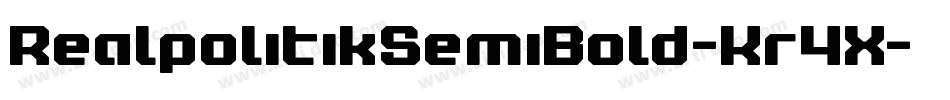 RealpolitikSemiBold-Kr4X字体转换