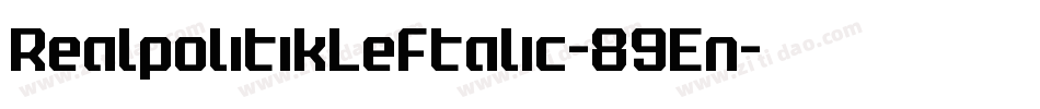 RealpolitikLeftalic-89En字体转换