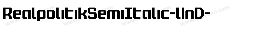 RealpolitikSemiItalic-l1nD字体转换 RealpolitikSemiItalic-l1nD字体转换