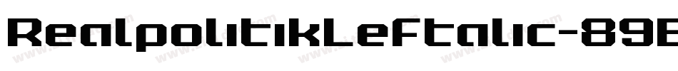 RealpolitikLeftalic-89En字体转换