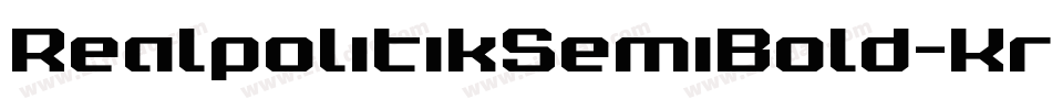 RealpolitikSemiBold-Kr4X字体转换