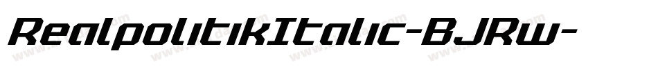 RealpolitikItalic-BJRw字体转换