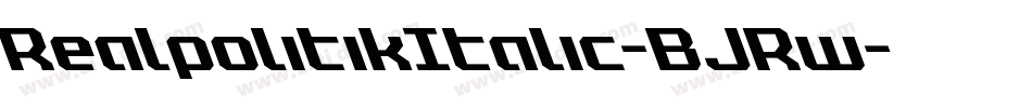 RealpolitikItalic-BJRw字体转换