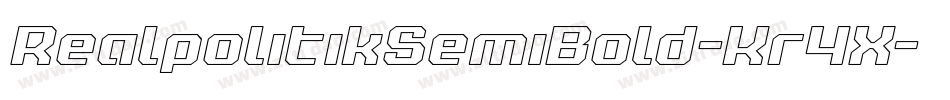 RealpolitikSemiBold-Kr4X字体转换