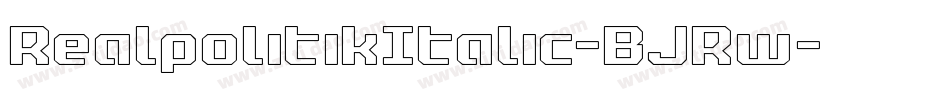 RealpolitikItalic-BJRw字体转换
