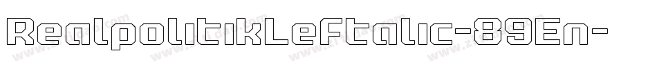 RealpolitikLeftalic-89En字体转换