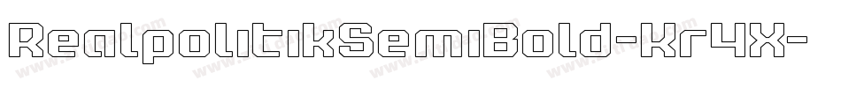 RealpolitikSemiBold-Kr4X字体转换