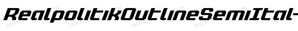 RealpolitikOutlineSemiItal-MKaP字体转换