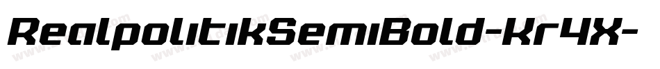 RealpolitikSemiBold-Kr4X字体转换