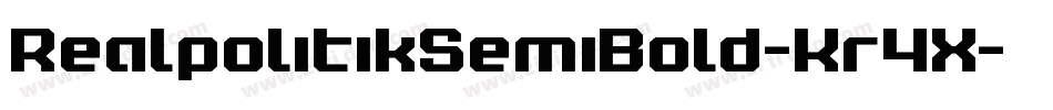 RealpolitikSemiBold-Kr4X字体转换