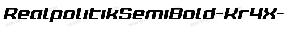 RealpolitikSemiBold-Kr4X字体转换