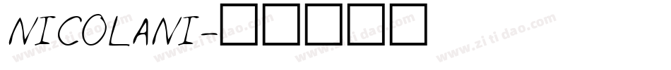 NICOLANI字体转换