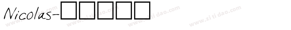 Nicolas字体转换