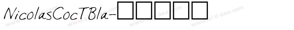 NicolasCocTBla字体转换