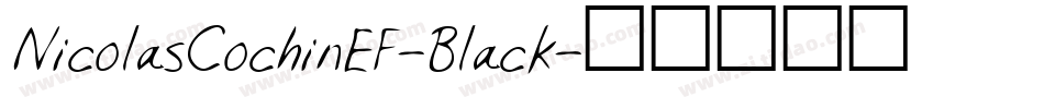 NicolasCochinEF-Black字体转换