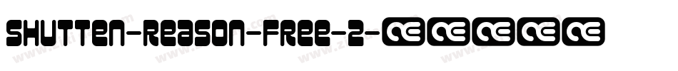 Shutten-Reason-Free-2字体转换
