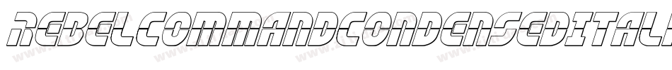 RebelCommandCondensedItalic-JRWaa字体转换