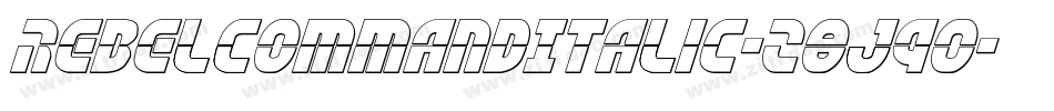 RebelCommandItalic-z8J90字体转换