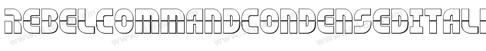 RebelCommandCondensedItalic-JRWaa字体转换