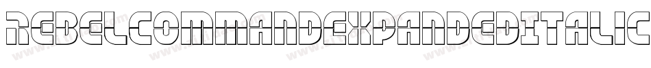 RebelCommandExpandedItalic-jERVR字体转换