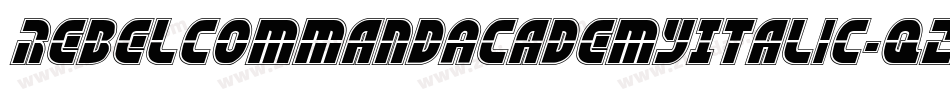 RebelCommandAcademyItalic-qZ032字体转换