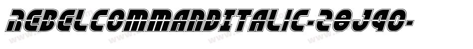 RebelCommandItalic-z8J90字体转换