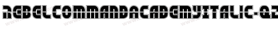 RebelCommandAcademyItalic-qZ032字体转换