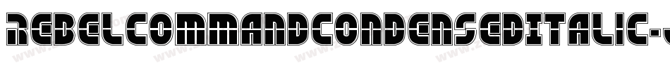 RebelCommandCondensedItalic-JRWaa字体转换