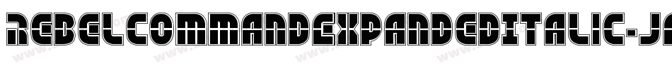 RebelCommandExpandedItalic-jERVR字体转换