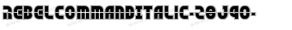 RebelCommandItalic-z8J90字体转换