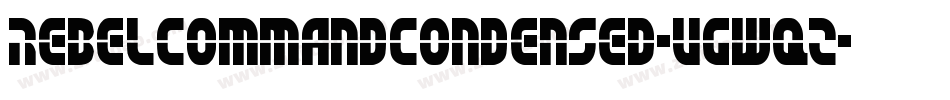 RebelCommandCondensed-VGWqz字体转换