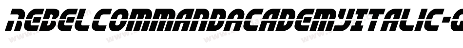 RebelCommandAcademyItalic-qZ032字体转换