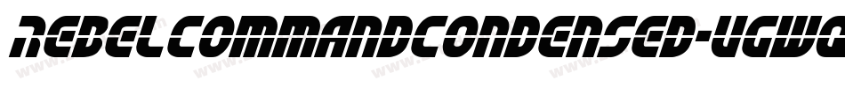 RebelCommandCondensed-VGWqz字体转换
