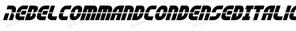 RebelCommandCondensedItalic-JRWaa字体转换