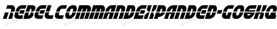 RebelCommandExpanded-GO6Kq字体转换
