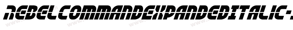 RebelCommandExpandedItalic-jERVR字体转换