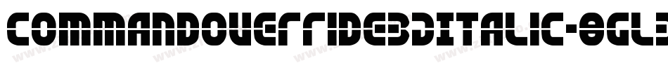 CommandOverride3DItalic-8GlB字体转换