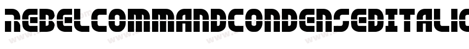 RebelCommandCondensedItalic-JRWaa字体转换