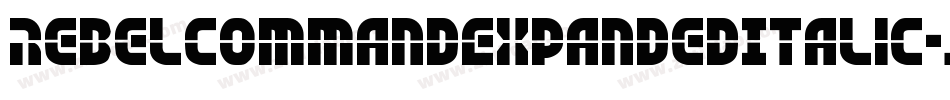 RebelCommandExpandedItalic-jERVR字体转换