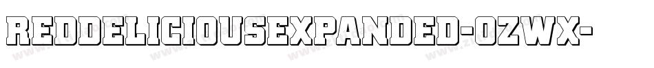 RedDeliciousExpanded-ozWx字体转换 RedDeliciousExpanded-ozWx字体转换