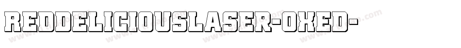 RedDeliciousLaser-OXed字体转换