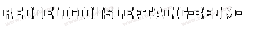 RedDeliciousLeftalic-3EJM字体转换