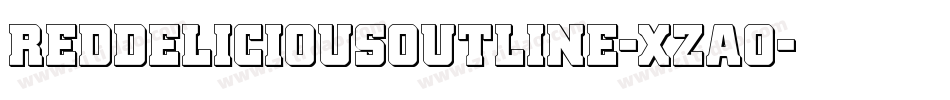 RedDeliciousOutline-xzAO字体转换 RedDeliciousOutline-xzAO字体转换
