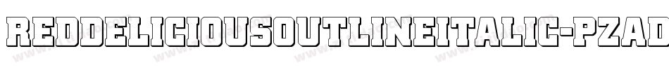 RedDeliciousOutlineItalic-pzaD字体转换
